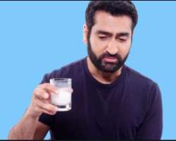 Kumail Nanjiani consuming alcohol